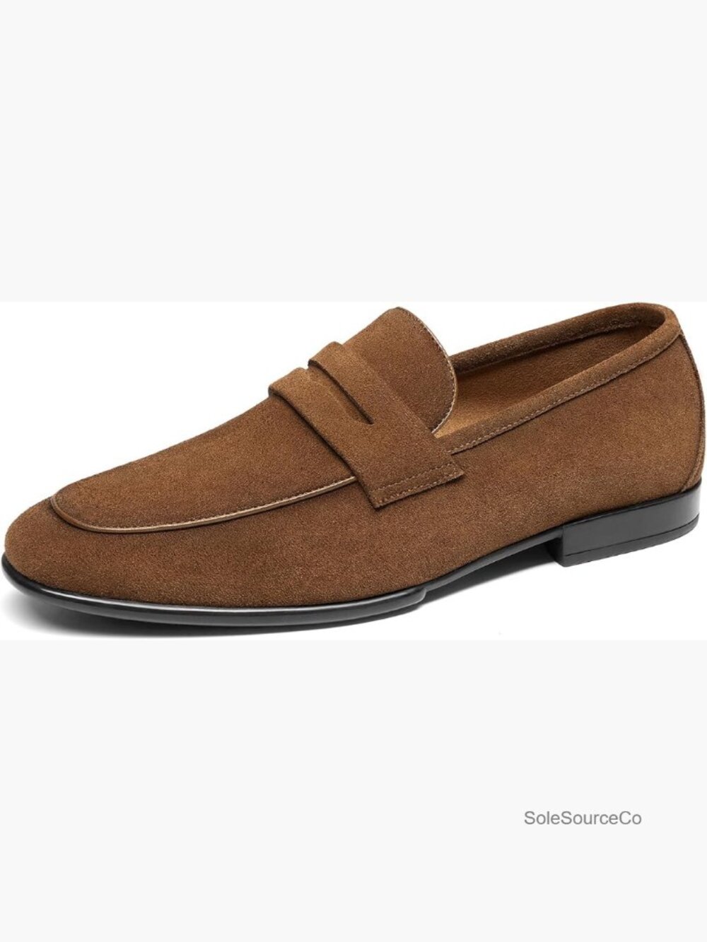 Men's Classic Penny Loafers Suede Dress Shoes Lightweight Slip-on Comfort